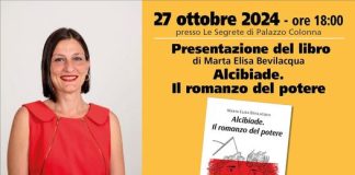 Marta Elisa Bevilacqua presenta il suo libro, “Alcibiade. Il romanzo del potere” a Lanuvio