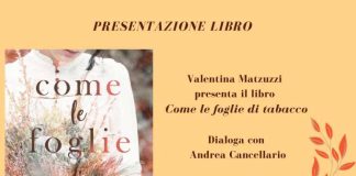 A BiblioPop Valentina Matzuzzi dialoga con Andrea Cancellario sabato 5 alle ore 17.30