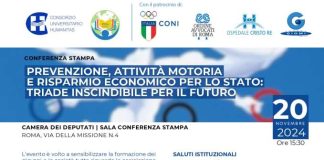 Prevenzione, attività motoria e risparmio economico per lo Stato: triade iscindibile per il futuro