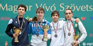 Frascati Scherma, Iaquinta terzo nella prova del circuito europeo Cadetti di fioretto a Budapest