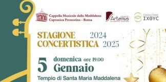 Il Soprano lirico Internazionale Concetta Pepere di scena il 5 Gennaio al tempio della Maddalena a Capranica Prenestina