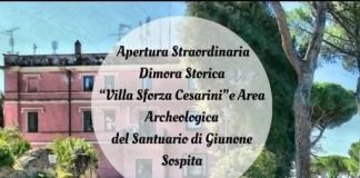 Dimore Storiche Regione Lazio, domenica 15 dicembre Lanuvio mette in mostra Villa Sforza Cesarini e l’Area Archeologica del Santuario di Giunone Sospita