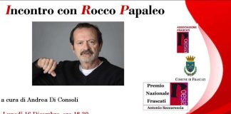 Frascati Poesia “Il 16 dicembre incontro con Rocco Papaleo”