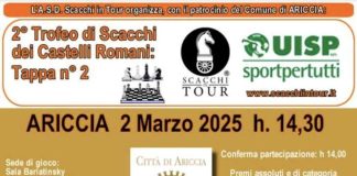 Ariccia, II Trofeo di Scacchi dei Castelli Romani