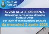 Ariccia, senso unico alternato Piazza di Corte per lavori di manutenzione stradale dal 2 aprile