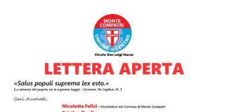Lettera aperta dell’Udc Monte Compatri a Felici, Buglia, Monti e Nardella