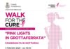 La seconda edizione della «Walk for the cure» si tinge di rosa con la fiaccolata notturna «Luci rosa a Grottaferrata»