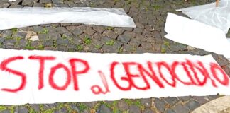 ‘Un sudario per Gaza’ anche in Piazza Borghese a Monte Porzio Catone