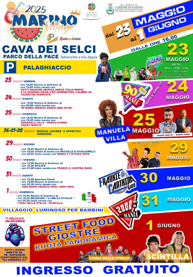 Cava dei Selci Marino Village 2025 Locandina