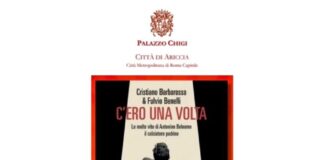 Ariccia, Palazzo Chigi: presentazione del libro “C’ero una volta. Le molte vite di Antonino Belnome, il calciatore padrino” di Cristiano Barbarossa e Fulvio Benelli