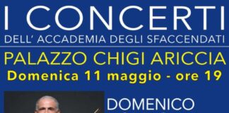 Il violinista Domenico Nordio ed il pianista Orazio Sciortino al Palazzo Chigi di Ariccia per “I Concerti dell’Accademia degli Sfaccendati”