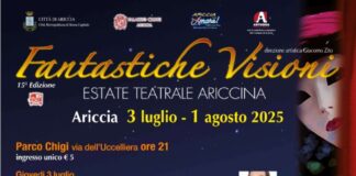 Ariccia, si scaldano i motori per “Fantastiche Visioni” al Parco Chigi: Greg, Anna Mazzamauro, Michele Placido, Enzo Decaro e Gene Gnocchi per un’estate da sogno