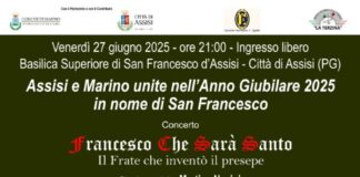 Assisi e Marino unite nell’Anno Giubilare 2025 in nome di S. Francesco