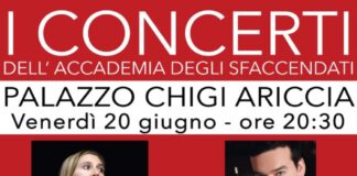 Il fascino dell’Opera barocca a Palazzo Chigi di Ariccia per “I Concerti dell’Accademia degli Sfaccendati” concerto20giugno