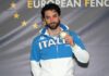 Frascati Scherma, Bianchi e l’europeo da sogno: doppio oro. Lo spagnolo Llavador di bronzo