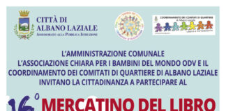 Al Albano Laziale il “16°Mercatino del Libro Scolastico Usato”