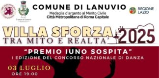 Lanuvio, tutto pronto per il “Premio Iuno Sospita” – I edizione del concorso nazionale di danza