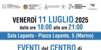 Giornata dedicata agli eventi del Centro di Aggregazione Giovanile di Marino