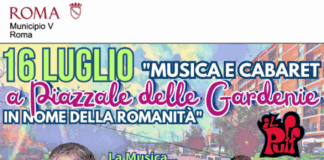 Musica e cabaret a Piazzale delle Gardenie in nome della Romanità