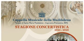 Concerto di Ferragosto a Capranica Prenestina il 14 agosto dalle ore 20