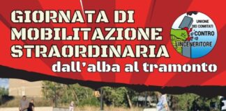 Manifestazione contro l’apertura del cantiere per l’inceneritore a Santa Palomba