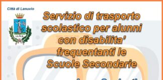 Lanuvio, al via le domande per l’erogazione dei contributi per il servizio di trasporto scolastico per studenti con disabilità – A.S. 2025/2026