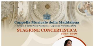 Capranica Prenestina, il 13 settembre si chiude la stagione concertistica