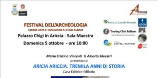 Domenica 5 ottobre, presentazione e distribuzione gratuita del volume “ARICIA ARICCIA. TREMILA ANNI DI STORIA”
