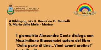 Marino, a Bibliopop, il libro “Dalla parte di Lino…Vieni avanti cretino” di Massimiliano Bianconcini venerdì 19 settembre