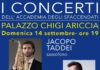 Il sassofonista Jacopo Taddei e il pianista Luca Ciammarughi propongono “A little Homage to America” al Palazzo Chigi di Ariccia