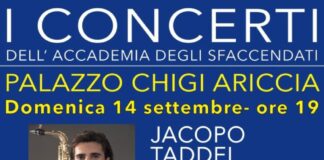 Il sassofonista Jacopo Taddei e il pianista Luca Ciammarughi propongono “A little Homage to America” al Palazzo Chigi di Ariccia