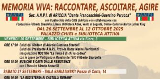 Ad Ariccia memoria Viva, Raccontare, Ascoltare, Agire