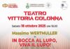Massimo Wertmuller apre la stagione al Teatro “V. Colonna” di Marino