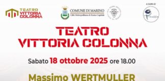 Massimo Wertmuller apre la stagione al Teatro “V. Colonna” di Marino