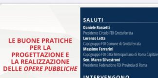 Fratelli d’Italia promuove a Grottaferrata un convegno sulle opere pubbliche
