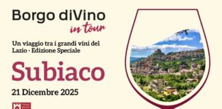 Il 20 e 21 Dicembre a Subiaco un’edizione speciale di “Borgo diVino in tour”