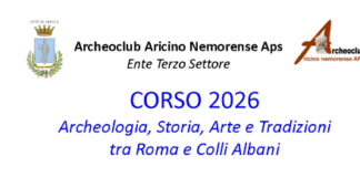 Primo corso di formazione 2026 dell’Archeoclub Aricino Nemorense APS
