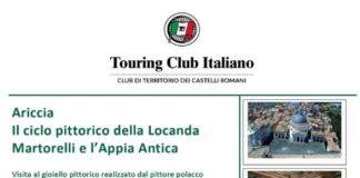 Ad Ariccia “Il ciclo pittorico della Locanda Martorelli e l’Appia Antica”
