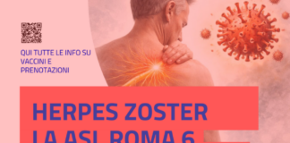 Asl Roma 6 in prima linea contro l’Herpes Zoster X