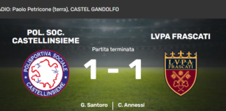 Castel Gandolfo, pari tra Castellinsieme e Lvpa Frascati