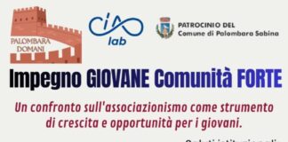 “Impegno Giovane, Comunità Forte”, a Palombara Sabina un confronto sull’associazionismo come opportunità per i giovani