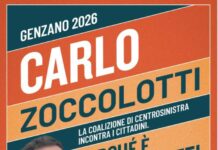 Carlo Zoccolotti si presenta agli elettori genzanesi in piazza zoccolotti